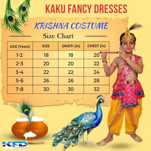 Kaku Fancy Dresses Krishna Costume