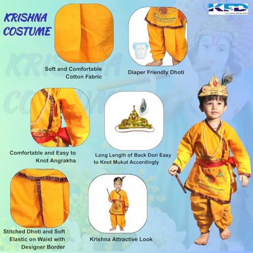 Kaku Fancy Dresses Krishna Costume