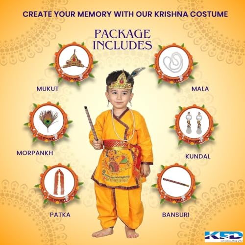 Kaku Fancy Dresses Krishna Costume