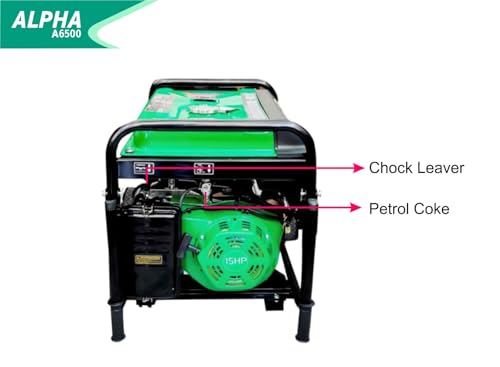 AK POWER SERVICE ALPHA CLASSIC A6500-5500W Self Start Generator Green - Image 4
