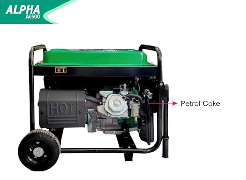 AK POWER SERVICE ALPHA CLASSIC A6500-5500W Self Start Generator Green - Image 5