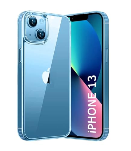 Transparent Case Back Cover for iPhone 13 (Clear Transparent, Flexible)