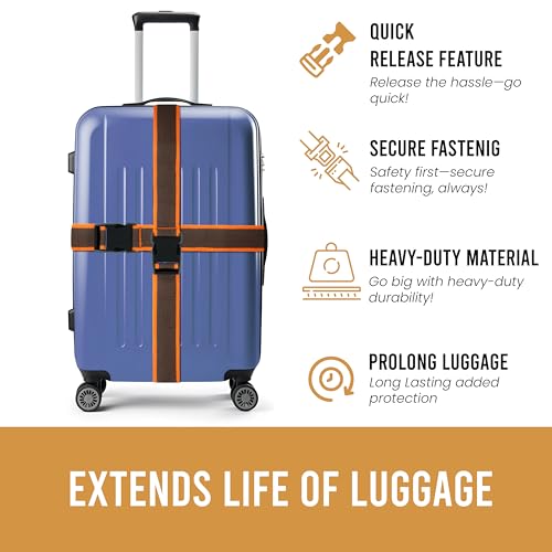 Storite Luggage Strap for Suitcase
