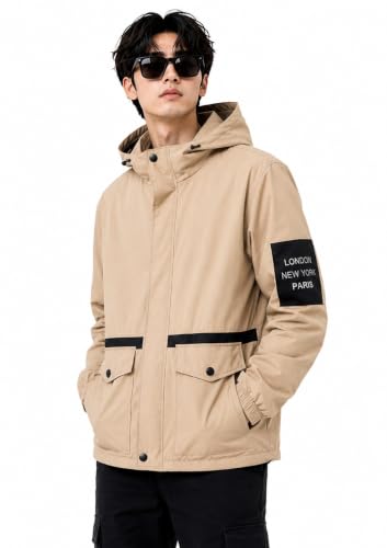Men's Hooded Jacket Black Lightweight