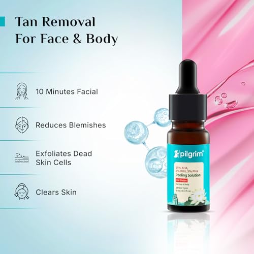 Pilgrim 25% AHA 2% BHA 5% PHA Peeling Solution for Tan Removal - 10ml - Image 3