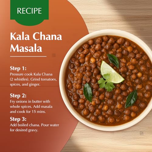 Amazon Brand - Vedaka Popular Unpolished Black Chana, 500 g - Image 6