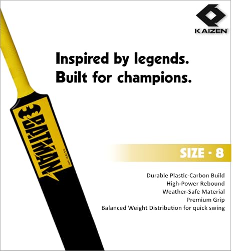 Kaizen Batman Cricket Bat, Black