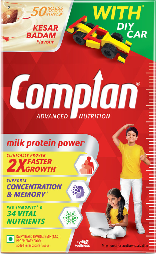 COMPLAN Nutrition Drink Powder for Children Kesar Badam flavour R...more