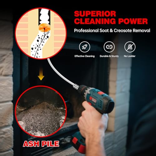 33 Feet Chimney Sweep Kit