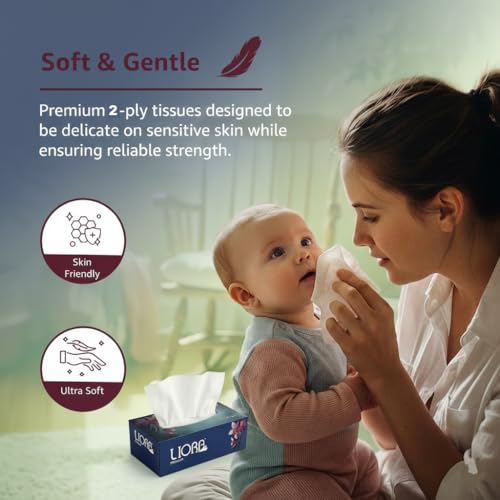 Liora 2 Ply Facial Tissue
