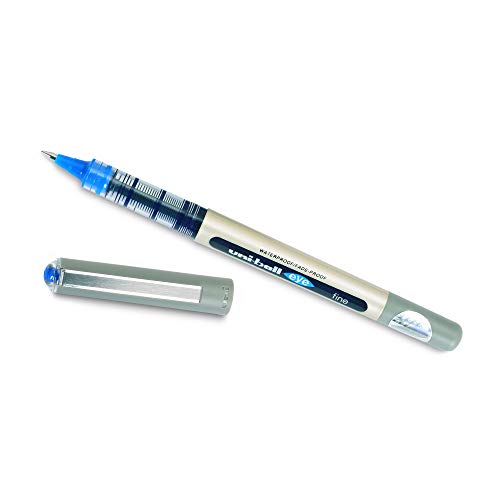 uni-ball Eye UB157 0.7mm Roller Ball Pen | Blue Ink, Pack of 3 - Image 5