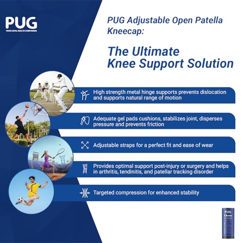 PUG Open Patella Kneecap, Adjustable