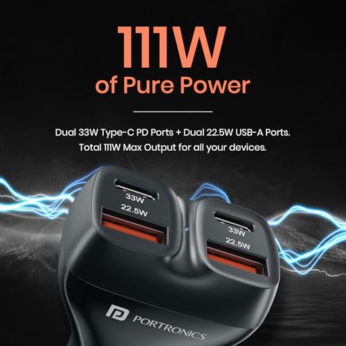 Portronics Car Power Quard 111W