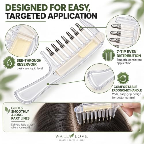 Hair Oil Applicator Comb, Refillable