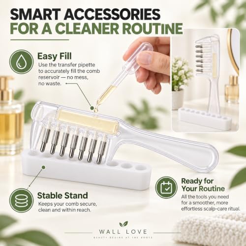 Hair Oil Applicator Comb, Refillable