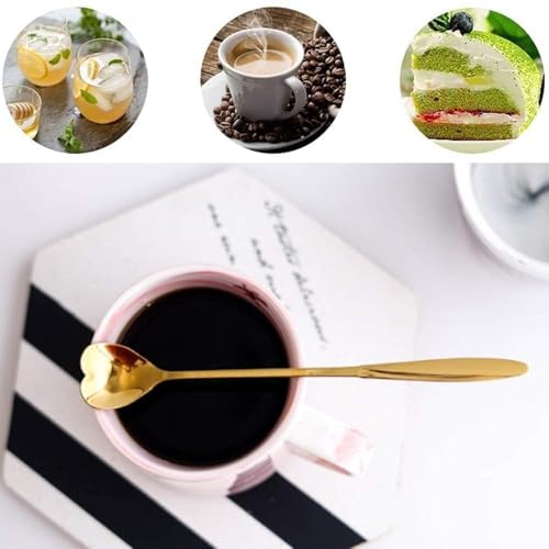 Gold Tone Dessert Spoon Set