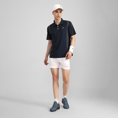 Head HPS-1115 Badminton Shorts for Mens, Colour - White - Image 6