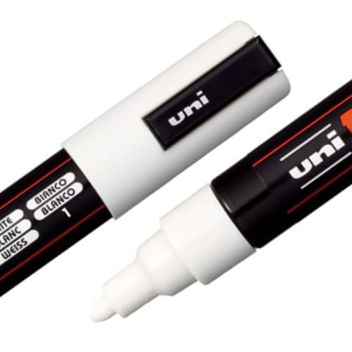 POSCA PC-5M Marker | 1.8-2.5 mm Bullet Shaped Tip (White Ink) - Image 4