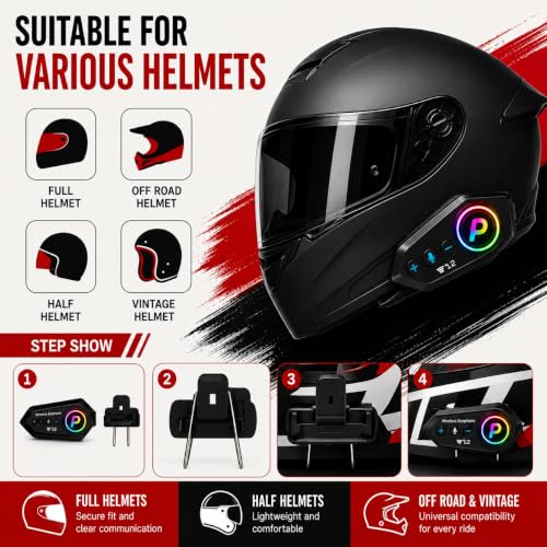Primate Y12 Bluetooth Motorcycle Helmet