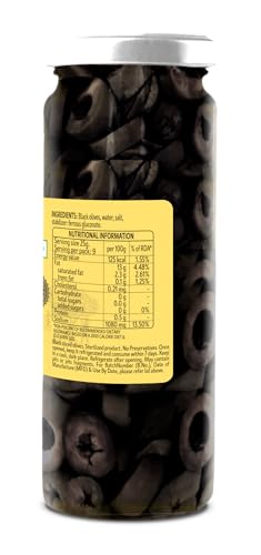 Borges Black Sliced Olives –