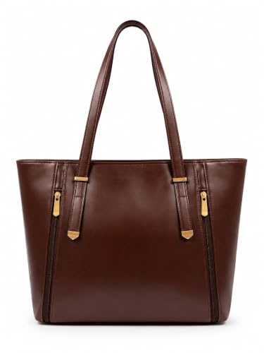 Handbag for Women, Brown Faux