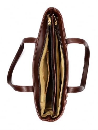 Handbag for Women, Brown Faux