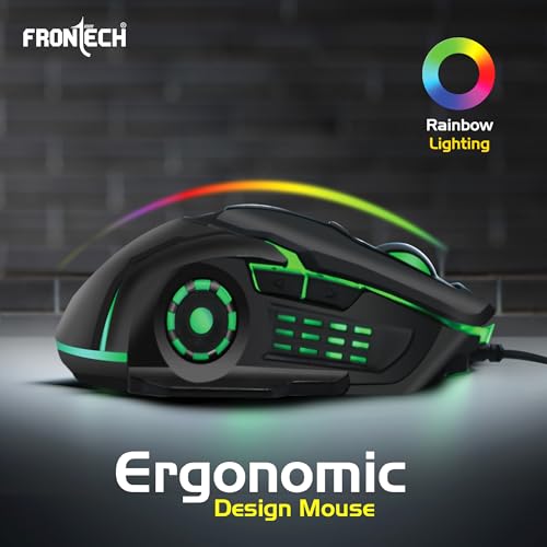 FRONTECH Wired Gaming Mouse, 6