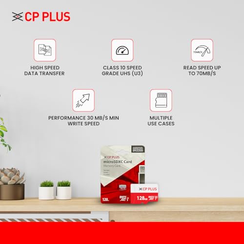 CP PLUS 128GB microSDXC Memory