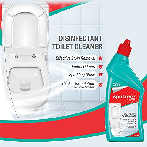 Spotzero By Milton Disinfectant Toilet Cleaner, 500 ml Each, 5 Pcs Set - Image 2