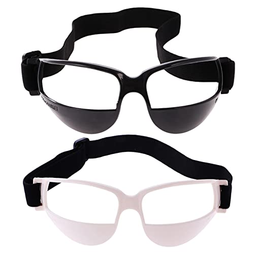 (LABEL) Anti Down Basketball Dribble Dribbling Specs Training Aid Glassses Black