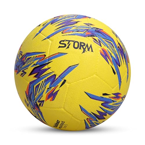 Nivia Combo Storm 2.0 Football (Size - 5, Yellow) with Ball Pump - Image 6