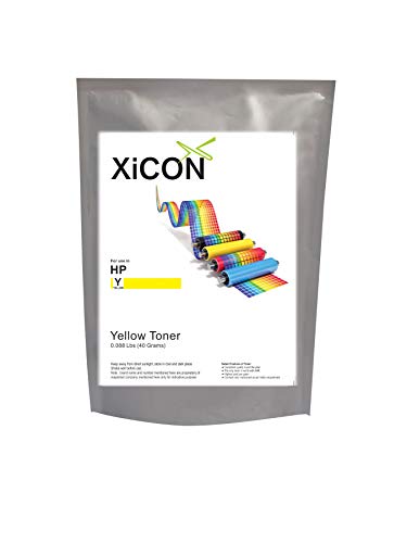 Xicon Yellow Toner Powder for use in HP - 40g (Pack of 4) - Image 2