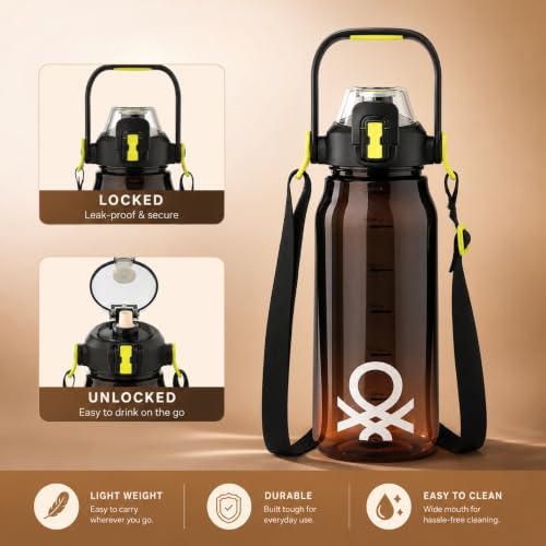 United Colors of Benetton Water Bottle Plastic Drinkware - Image 4