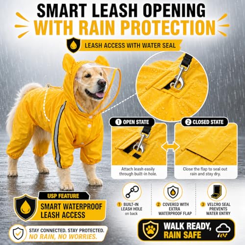 Nylon Full Body Dog Raincoat
