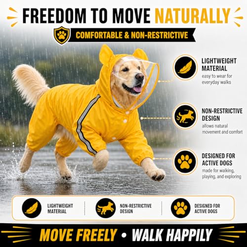 Nylon Full Body Dog Raincoat