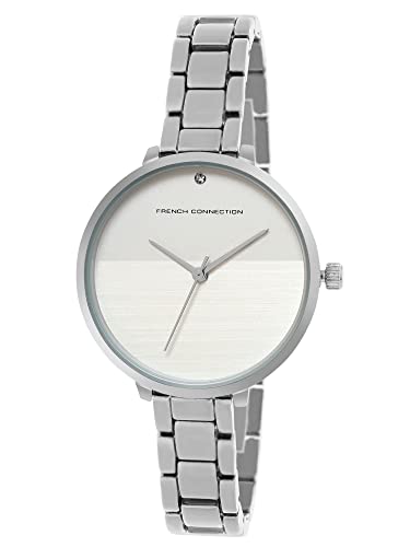French Connection Women's BelleAnalog Watch Silver Strap-FCS001A
