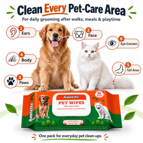 Anti-Bacterial 160 Count Pet Wipes