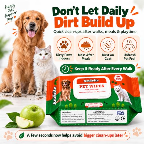 Anti-Bacterial 160 Count Pet Wipes