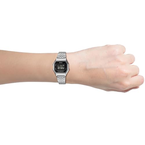 Casio Vintage LA680WA-1BDF Digital Black Dial Women (D408) - Image 5