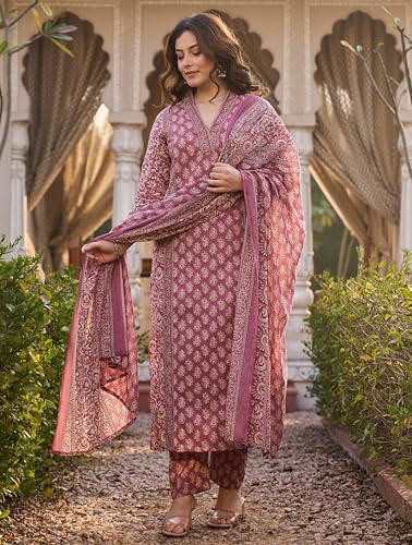 Arayna Women’s Cotton Printed Kurta