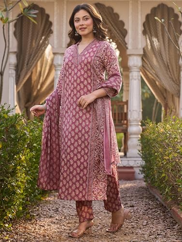 Arayna Women’s Cotton Printed Kurta