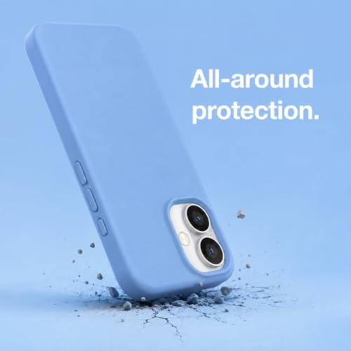 Silicone Case for iPhone 17, Soft-Touch Shockproof Phone Cover (Blue) - Image 2