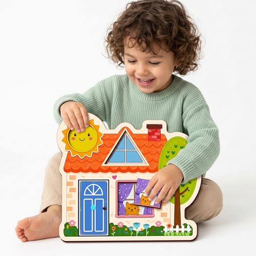 Lefan Montessori Wooden Pegged Shape