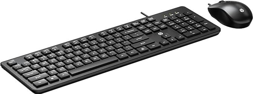 HP KM190 Wired Mouse and Keyboard Combo Combo Set (Black) - Image 4