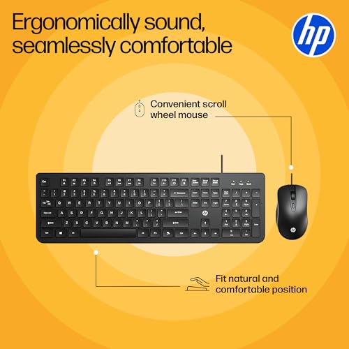 HP KM190 Wired Mouse and Keyboard Combo (AB3D3AA) - Image 4