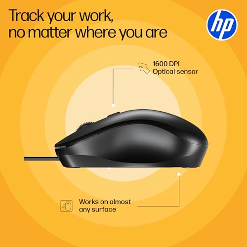 HP KM190 Wired Mouse and Keyboard Combo (AB3D3AA) - Image 5