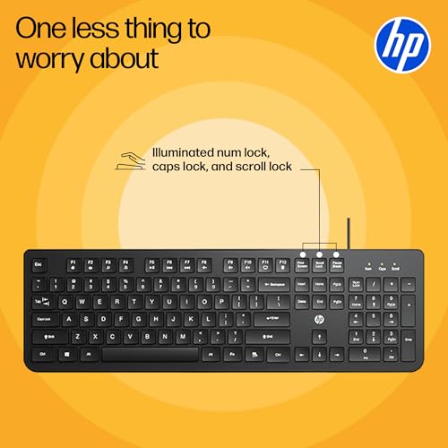 HP KM190 Wired Mouse and Keyboard Combo (AB3D3AA) - Image 6
