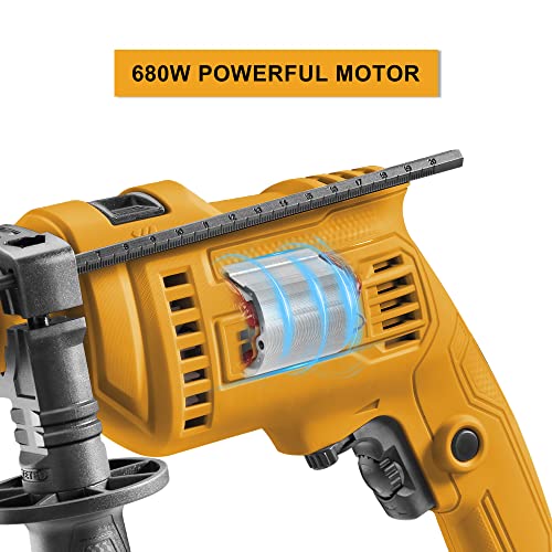 INGCO Impact Drill Set, 680W