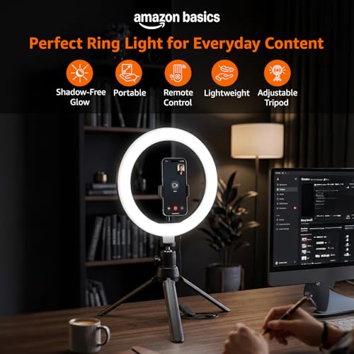 Amazon Basics 10-inch Ring Light
