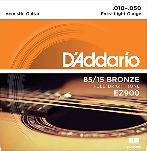 D'Addario Bronze Acoustic Guitar Strings_{.010-.050_Extra